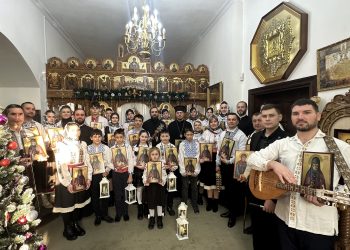 Colindătorii din Parohia Elizavetovca aduc Bucuria Nașterii Domnului la Reședința Mitropoliei Basarabiei